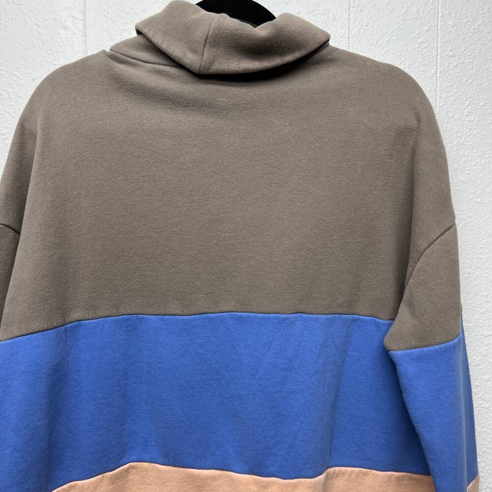 UOF Turtleneck Athleisure Oversized Womens Sweatshirt Small Activewear Soft Cozy - Picture 7 of 12